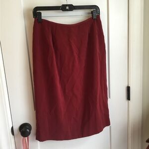 Kasper Women's Red Pencil Skirt Size 8